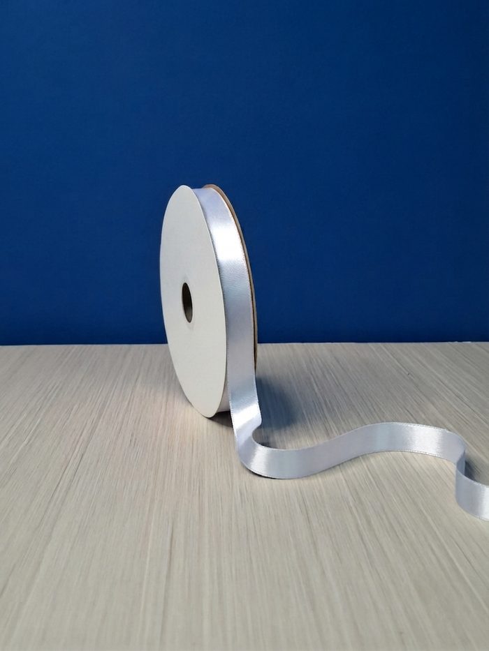 Cinta Raso #3 Blanco 001 Rollo 46mts