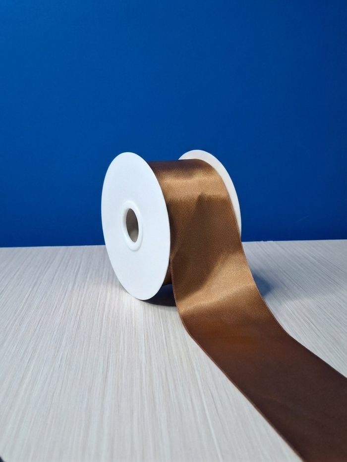 Cinta Raso #22 Marron 052 Rollo 23mts