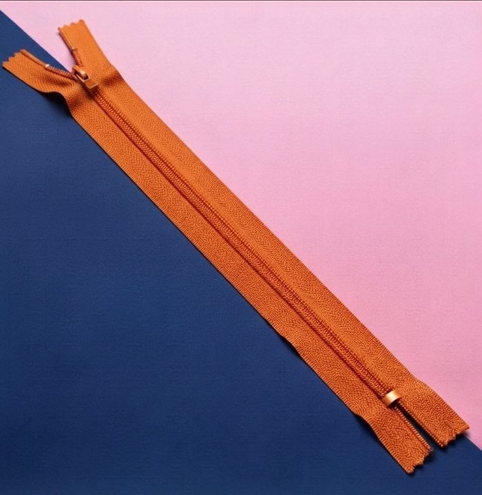 Cierre Plastico 40cm Mandarina