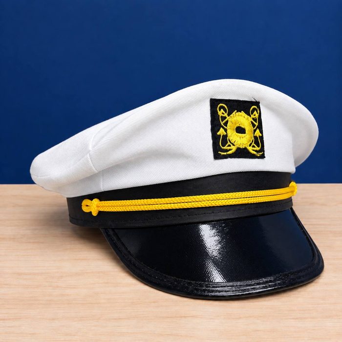 Sombrero Blanco de Capitan Marinero - A10071