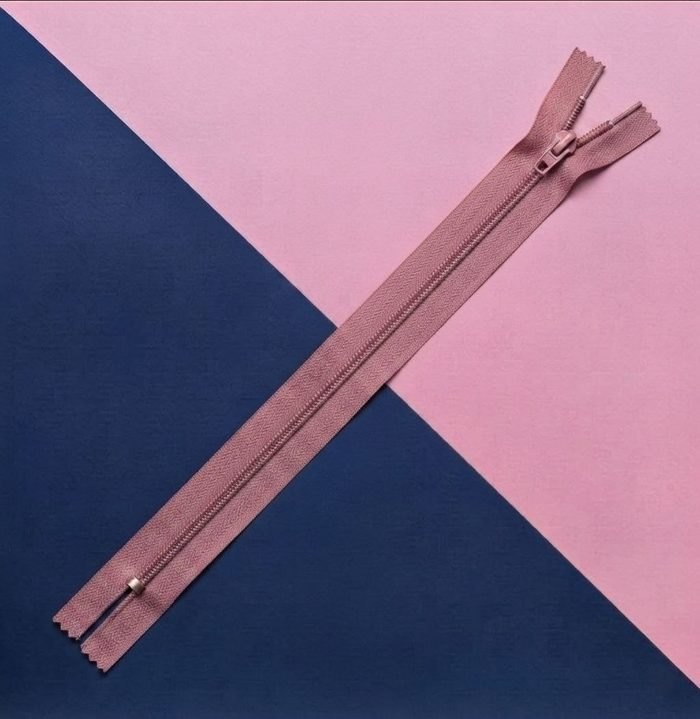 Cierre Plastico 60cm Rosa Vieja