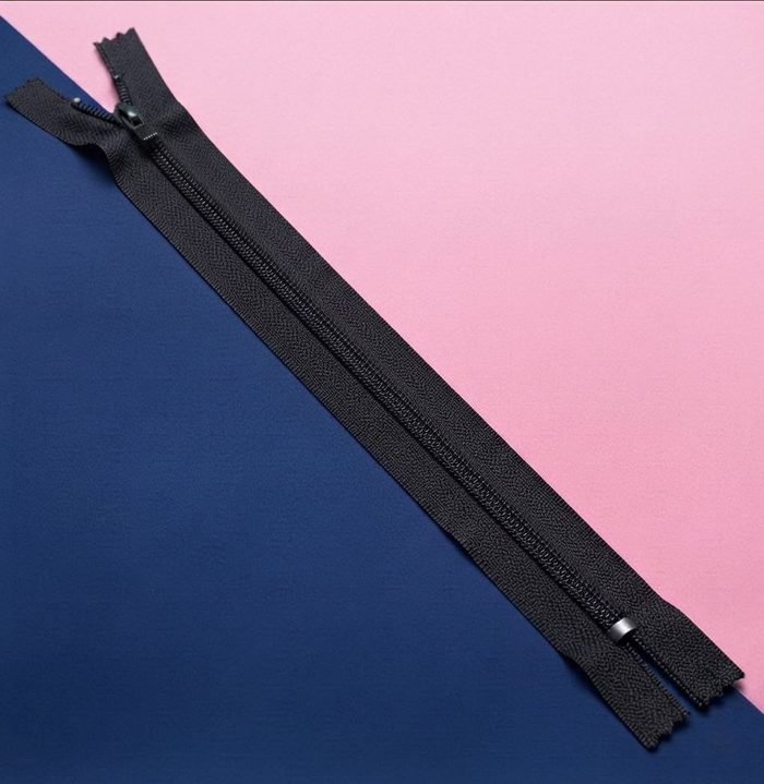 Cierre Plastico 30cm Negro