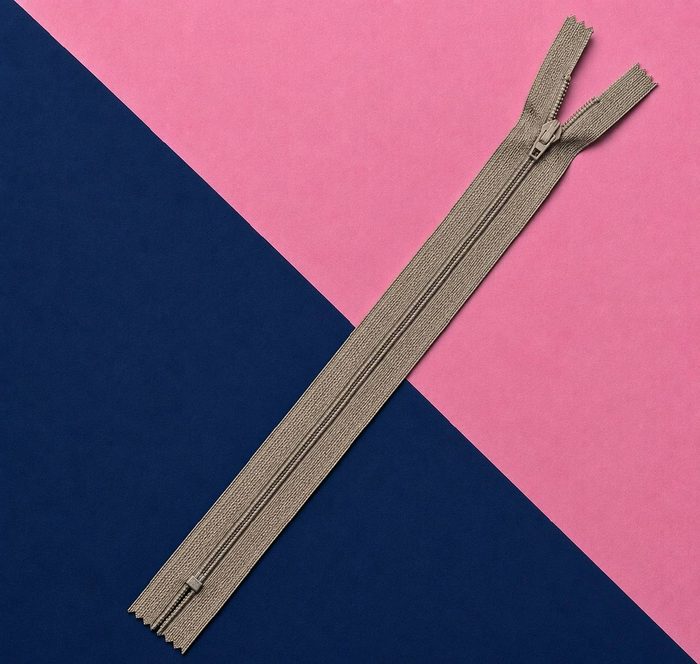 Cierre Plastico 50cm Beige