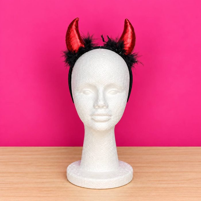 Cintillo de Diablito Negro/Rojo