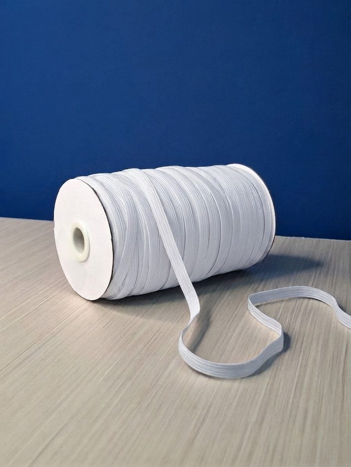 Elastica Rayon Blanca X Rollo - 8mm 100mts