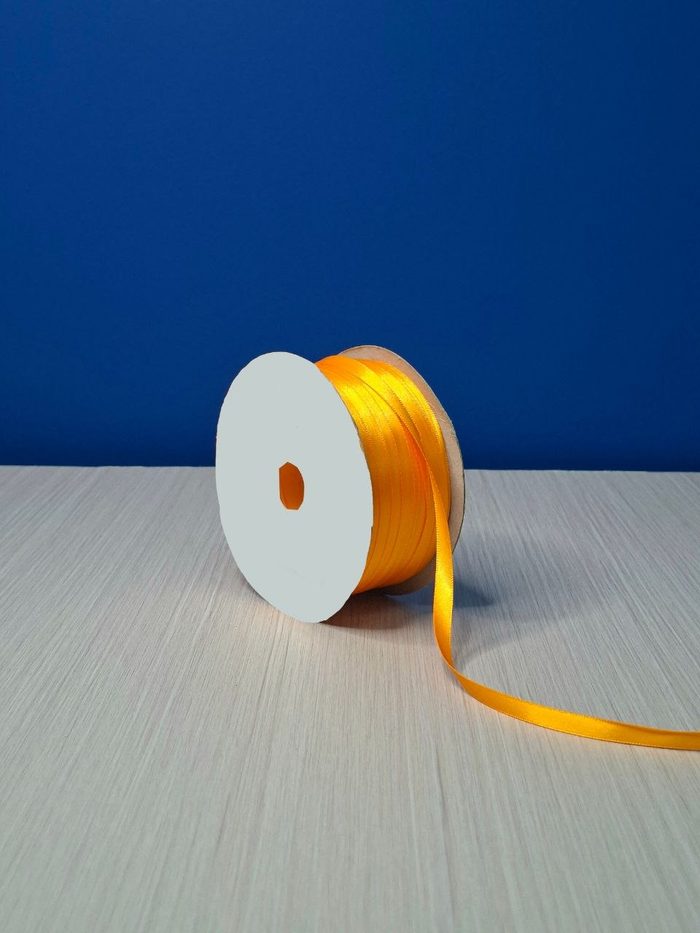 Cinta Raso #1 Naranja Rollo 92mts