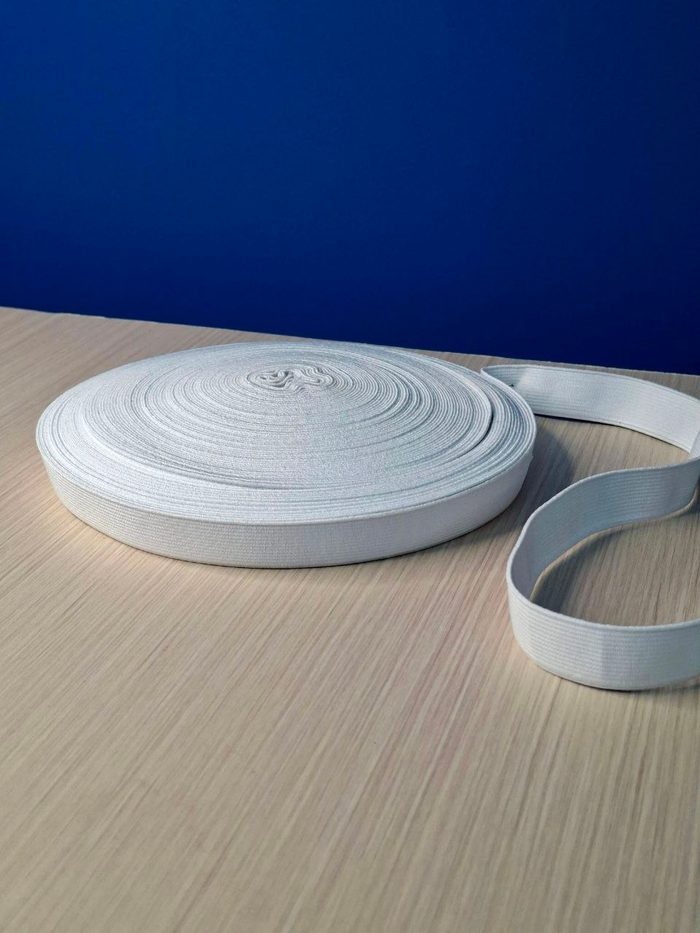 Elastica Macuto Blanca X Rollo - 20mm (25mts)