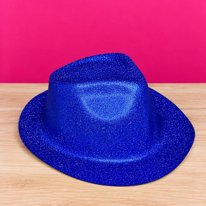Sombrero Escarchado Azul Rey