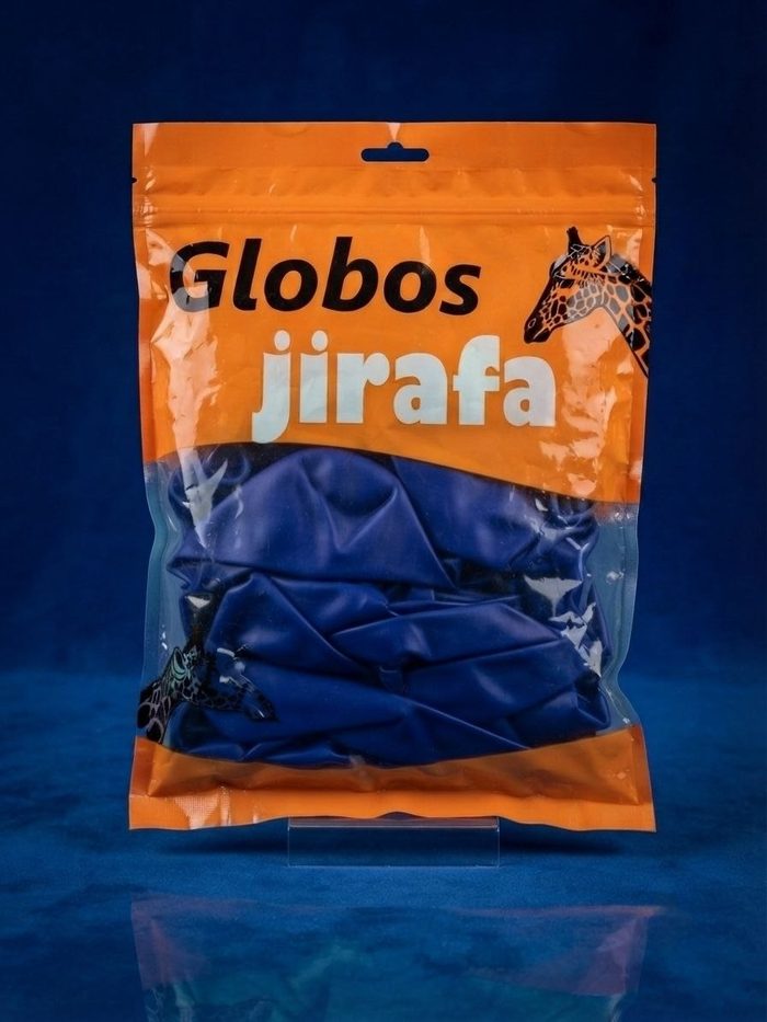 Paquete De Globos Jirafa - R18 Azul Oscuro 25pz