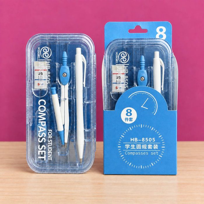 Compas Escolar Juego 8 Pcs