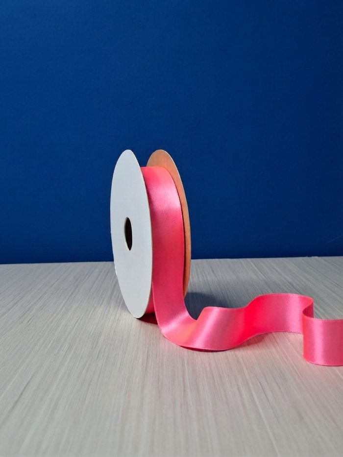 Cinta Raso #5 Rosado Fluorescente 069 Rollo 23mts