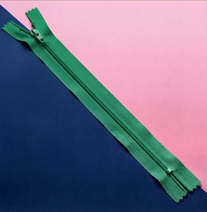 Cierre Plastico 40cm Verde Esmeralda