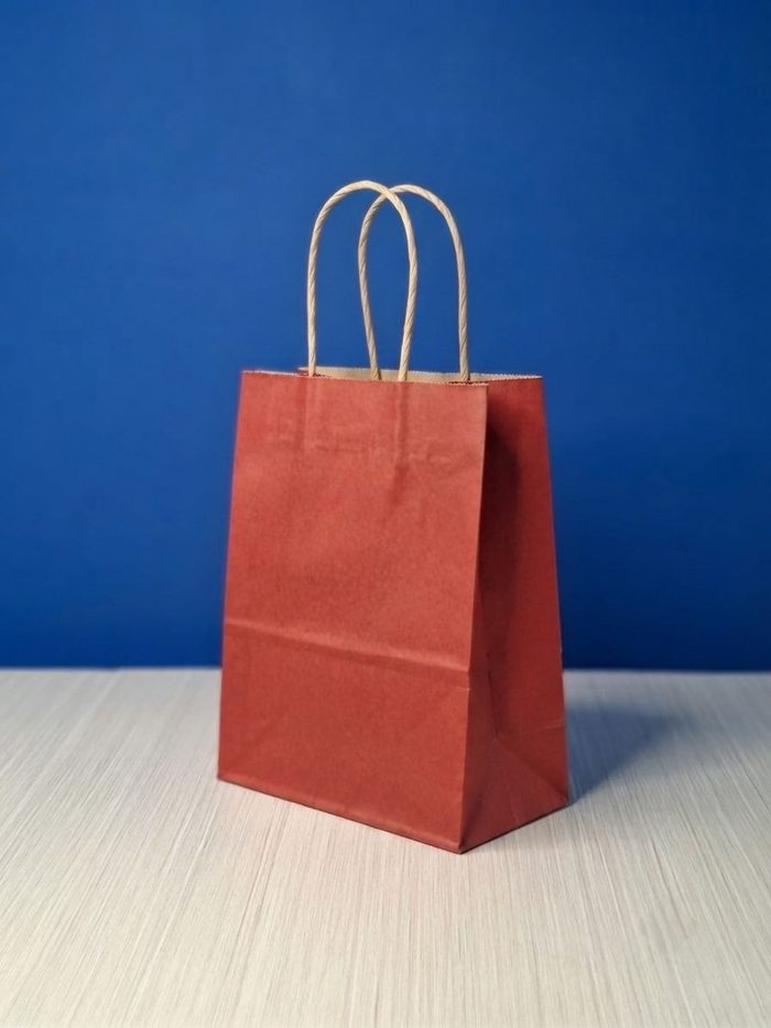 Bolsa Kraft Pequeña - Vinotinto
