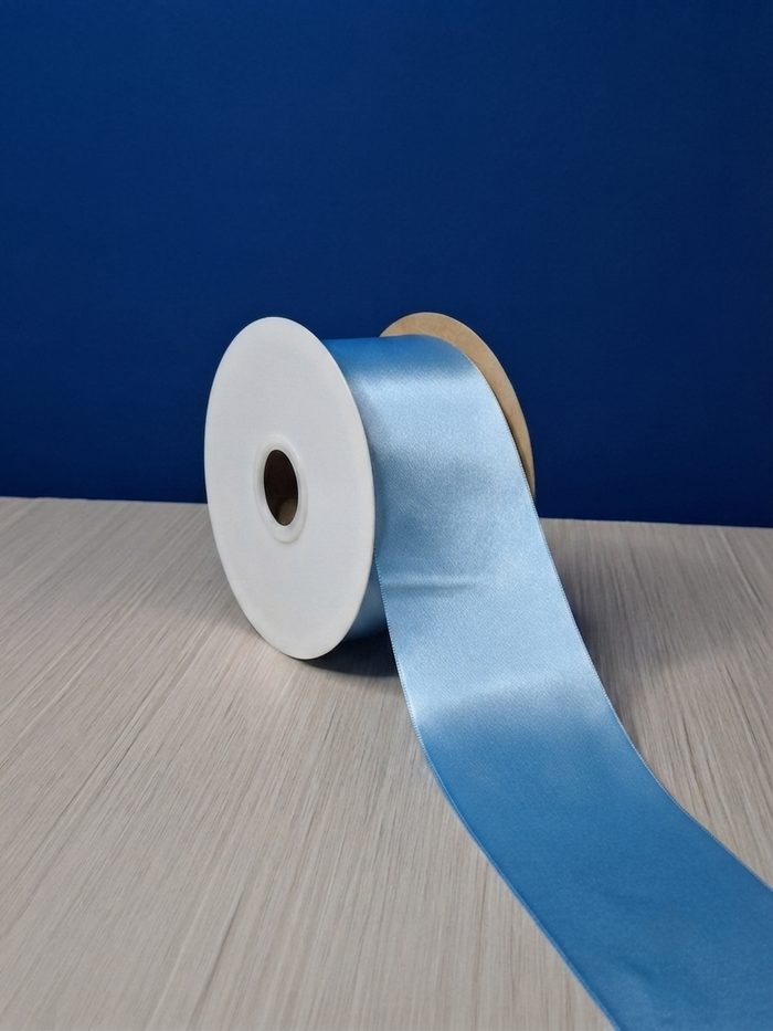 Cinta Raso #22 Azul Cielo 021 Rollo 23mts