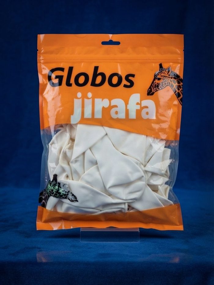 Paquete De Globos Jirafa - R10 Blanco 50pz