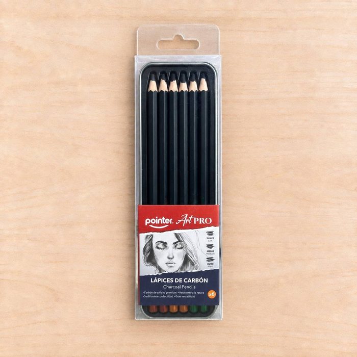 Lapices De Carbon 6 Und Pointer
