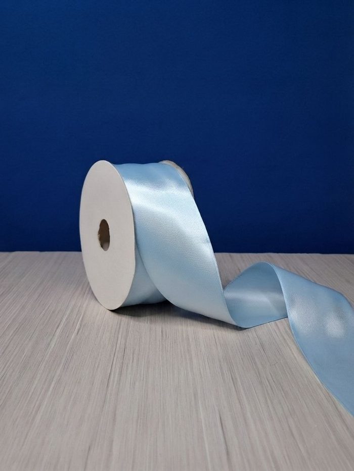 Cinta Raso #12 Azul Cielo 021 Rollo 25mts