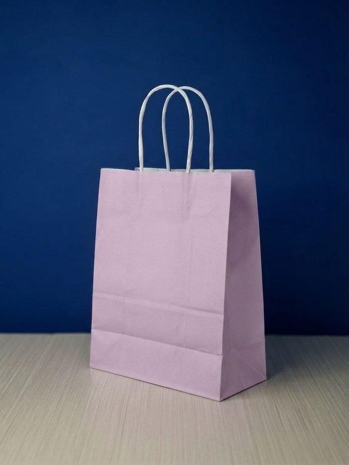 Bolsa Kraft Mediana - Lila Pastel