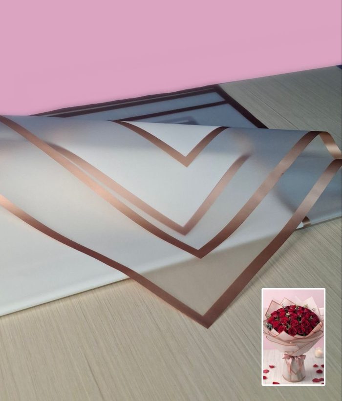Papel Coreano Blanco Con Marco Blanco Traslucido