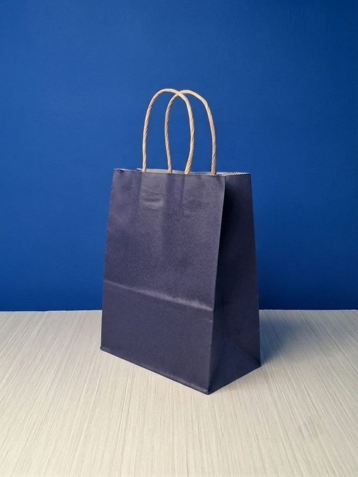 Bolsa Kraft Pequeña - Azul Marino