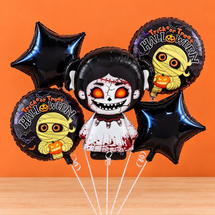 Blister de Globo - Nina Fantasma 5 pcs