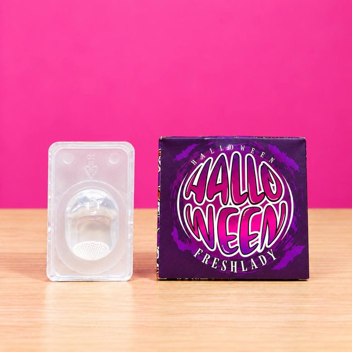 Lentes de Contacto Estampados - Blanco Malla