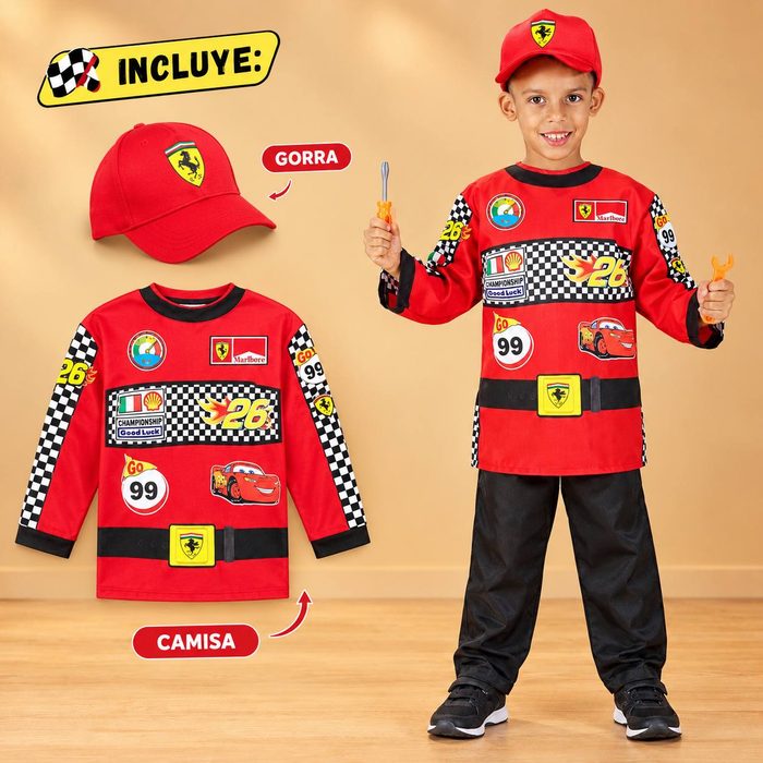 Disfraz Piloto de Carrera  Talla Unica