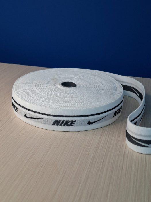 Elastica Estampada 35mm Blanca Nike (25 Metros)