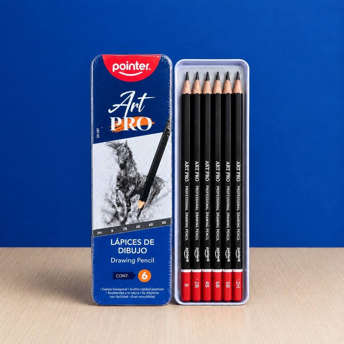 Lapices De Dibujo Pointer Artpro 6pzs