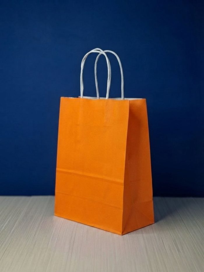 Bolsa Kraft Mediana - Naranja