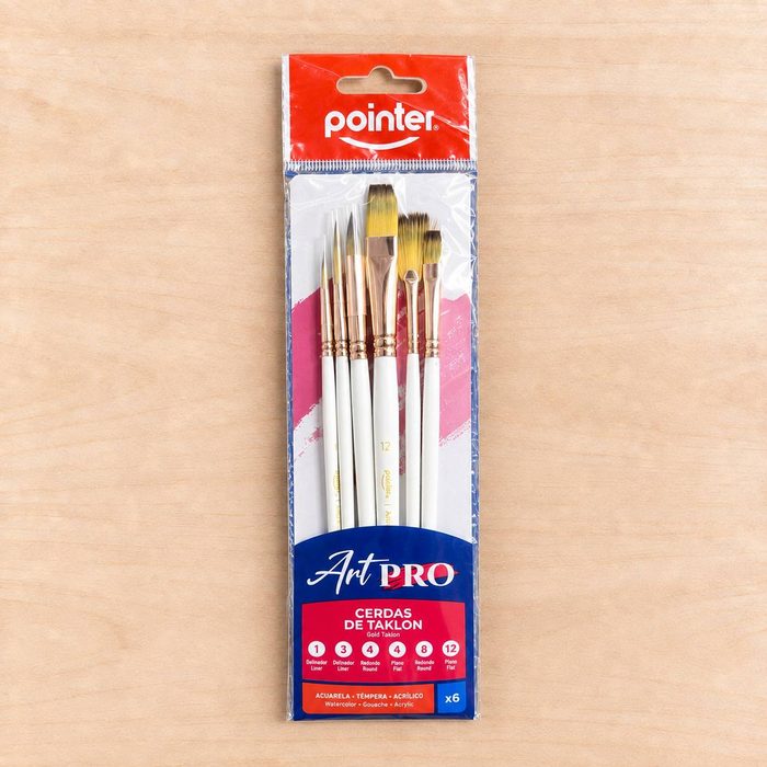 Pinceles (Cerdas De Taklon) 6und Artpro - Pointer