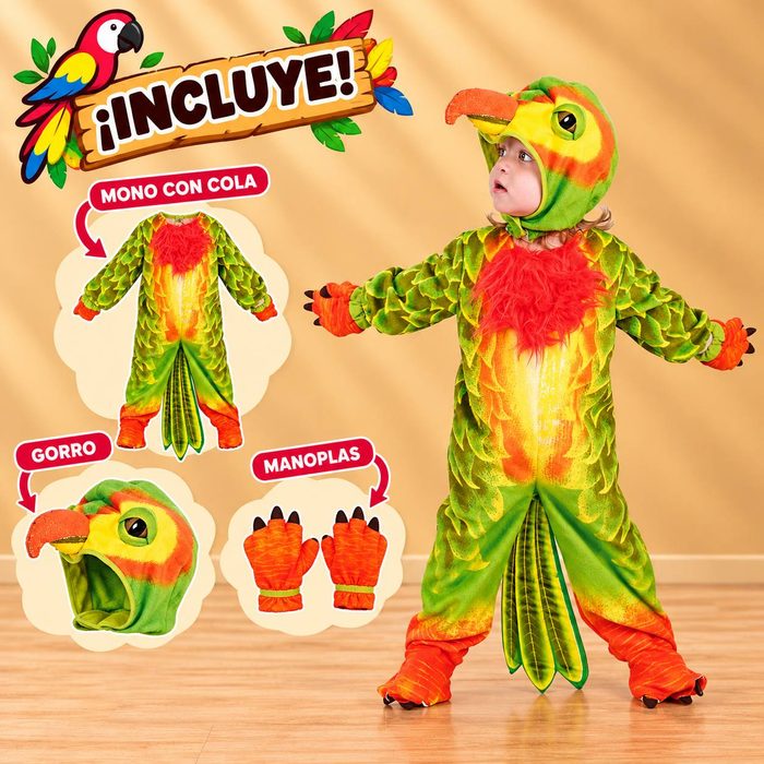 Disfraz Pajarito Exotico Talla - 3