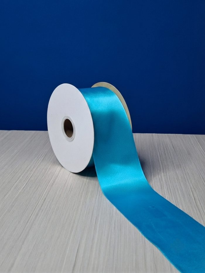 Cinta Raso #22 Azul Electrico 024 Rollo 23mts