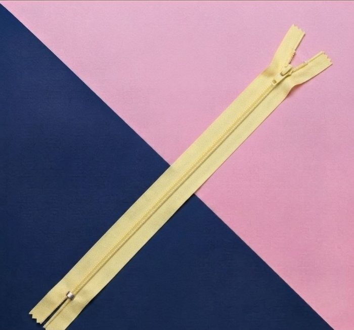 Cierre Plastico 60cm Amarillo