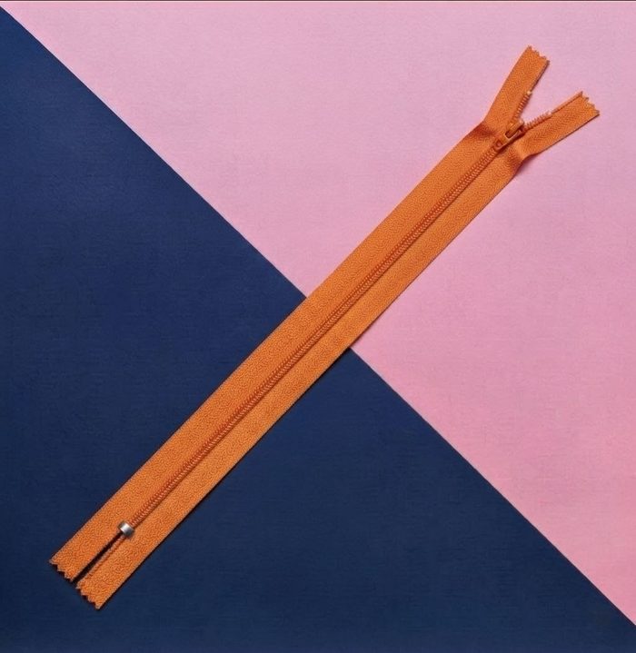 Cierre Plastico 60cm Mandarina