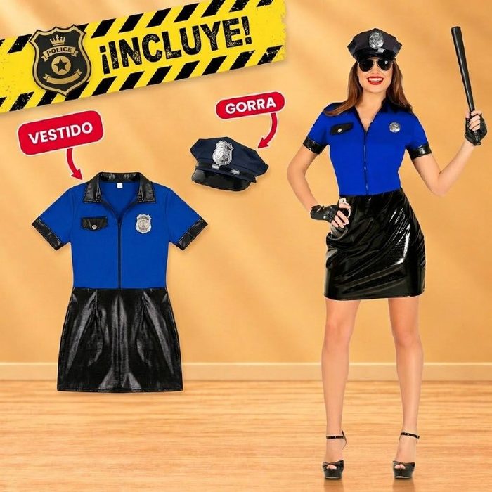Disfraz Adulto Policia Americana - Talla L