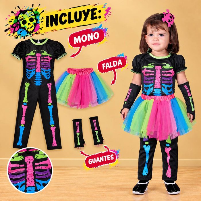 Disfraz Calavera Fashion Bebe - Talla 18 - 24