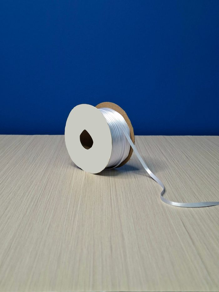 Cinta Raso #0 Blanco 001 Rollo 92mts