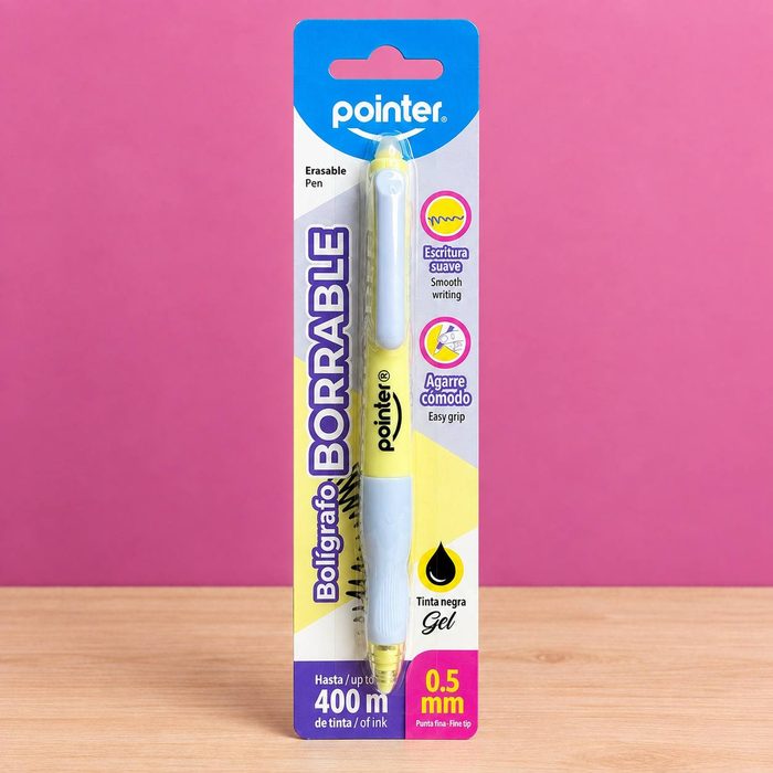 Bolografo Pointer Borrable Tinta Negra