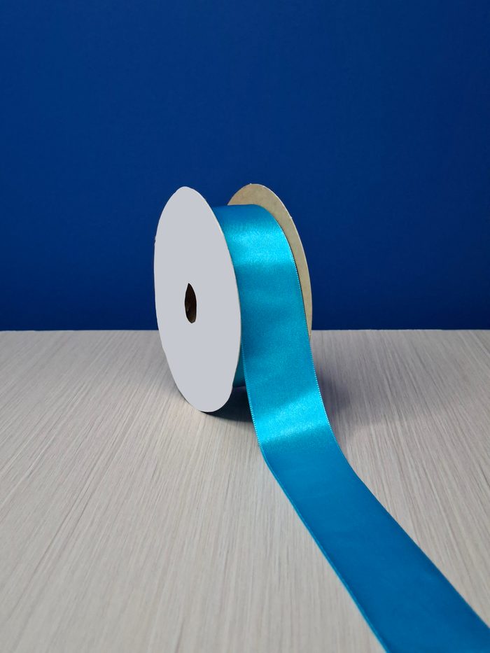 Cinta Raso #9 Azul Electrico 024 Rollo 23mts