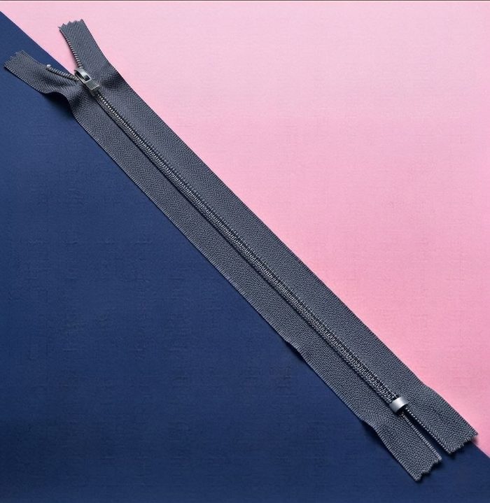 Cierre Plastico 30cm Gris Oscuro
