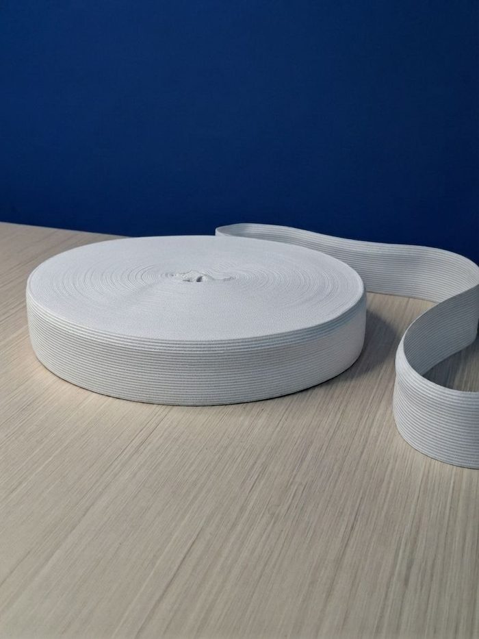 Elastica Trencilla Blanca X Rollo - 40mm (40mts)