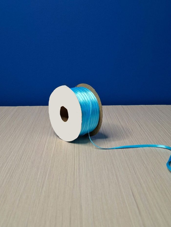 Cinta Raso #0 Azul Agua 1-2745895 Rollo 92mts