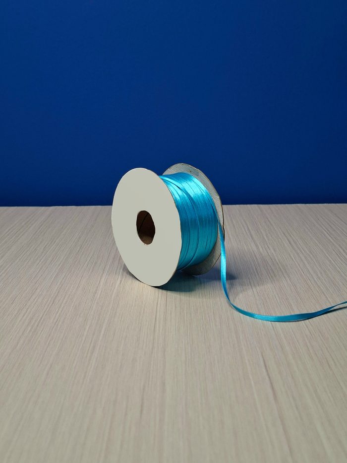 Cinta Raso #0 Azul Electrico 024 Rollo 92mts