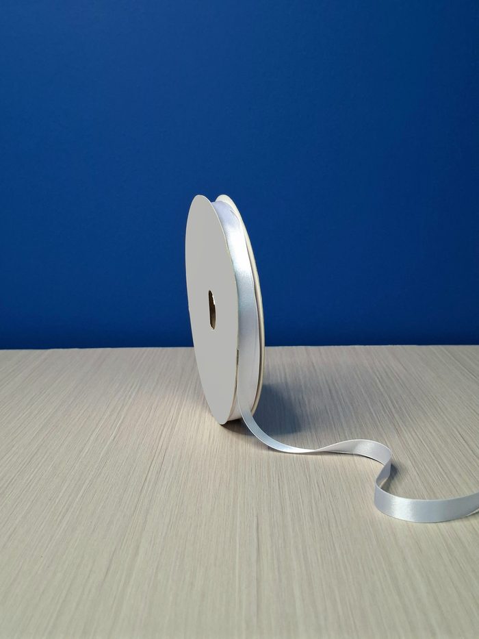 Cinta Raso #2 Blanco 001 Rollo 46mts