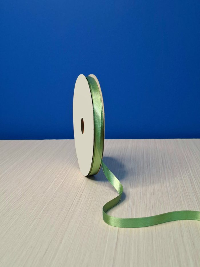 Cinta Raso #2 Verde Musgo 007 Rollo 46mts