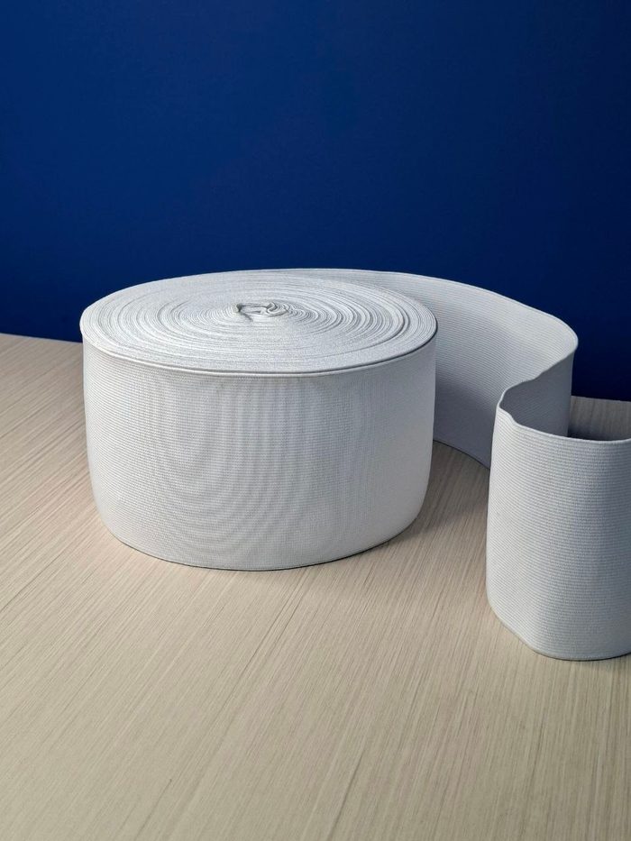 Elastica Macuto Blanca X Rollo - 100mm (25mts)