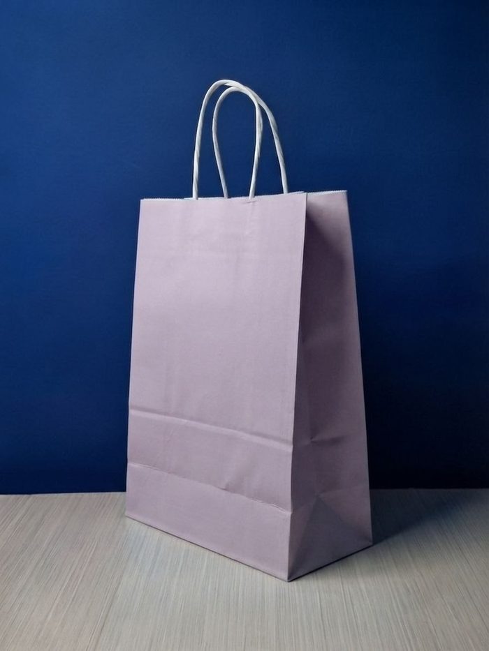 Bolsa Kraft Grande - Lila Pastel