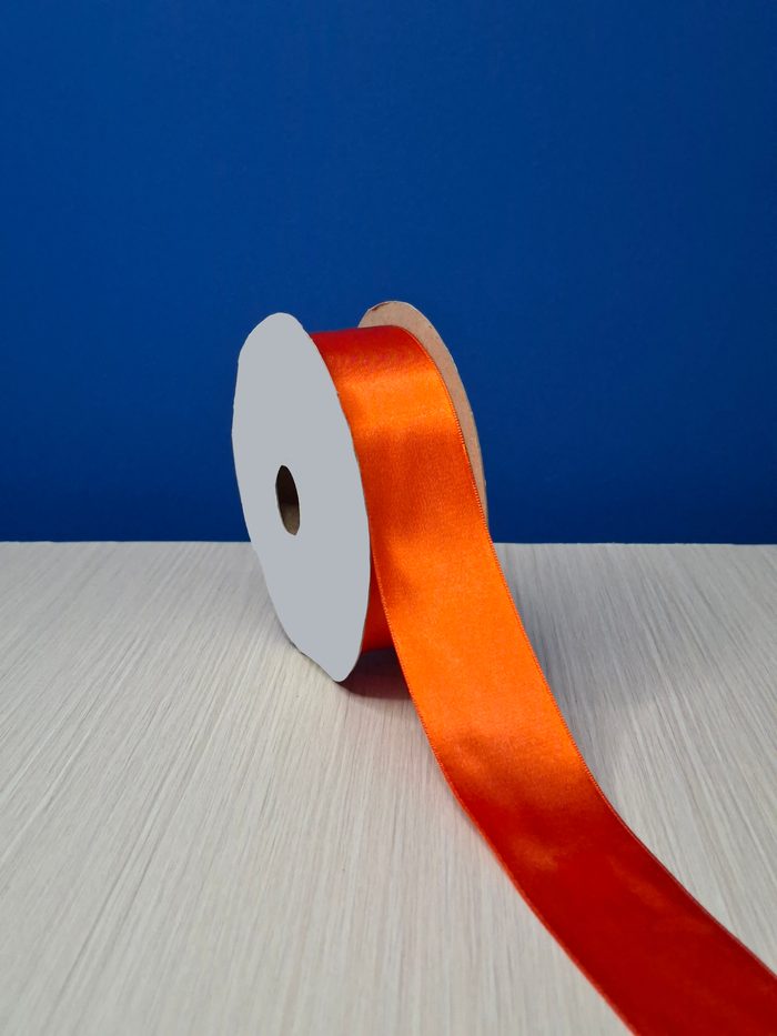 Cinta Raso #9 Mandarina 033 Rollo 23mts