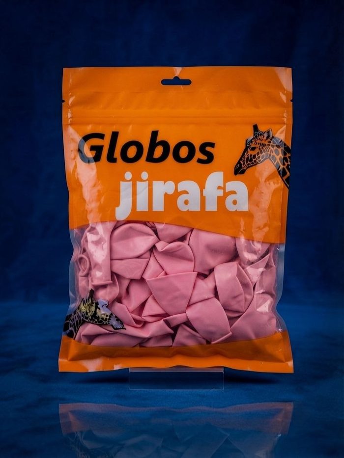 Paquete De Globos Jirafa - R10 Rosado Pastel 50pz